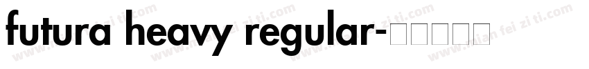 futura heavy regular字体转换